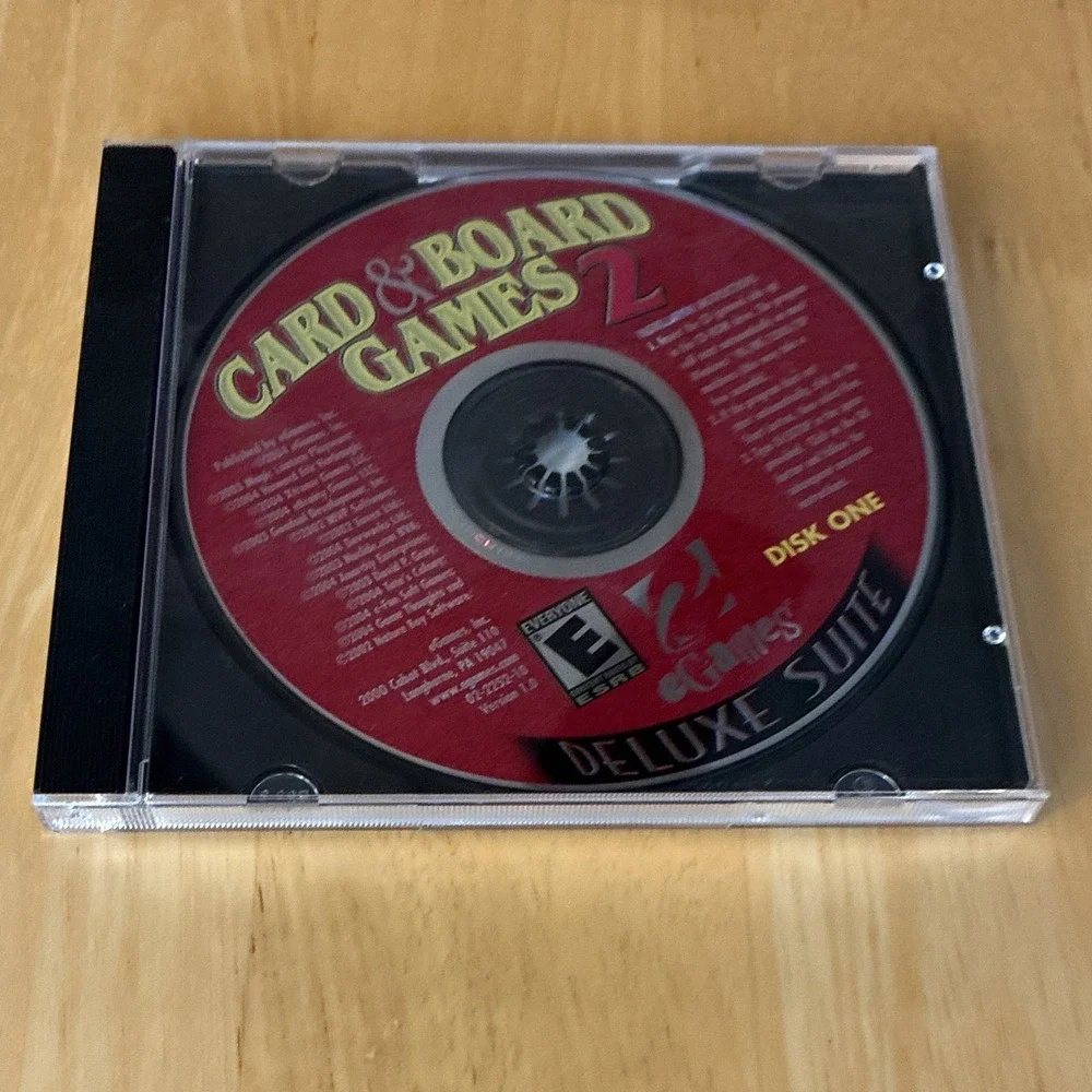 eGames Card & Board Games 2 Deluxe Suite PC CD-ROM for Windows 98/Me/2000/XP
